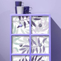 Vinilos para muebles y armarios flores y hojas